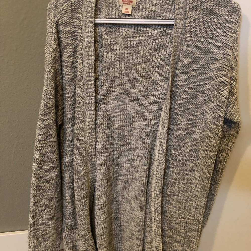 Heather grey cardigan